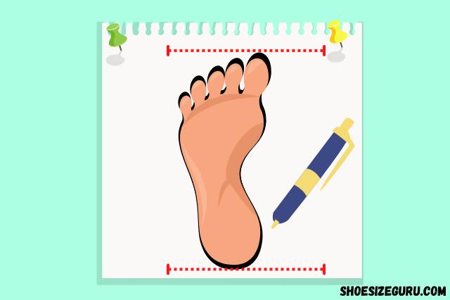 Outline of your Foot on the Paper