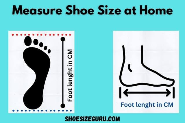 How to measure foot size at home