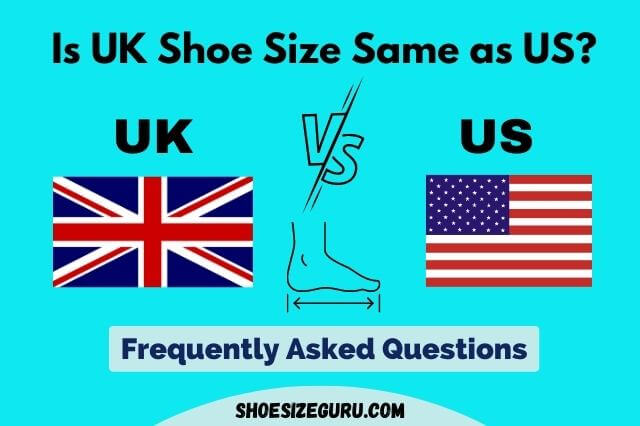 is uk shoe size the same as us