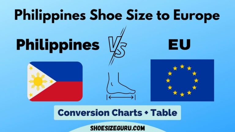 philippines shoe size to eu