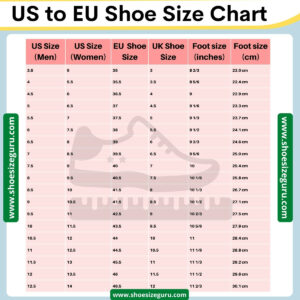 US Shoe Size to EURO: (Conversion Chart + Sizing Guide)