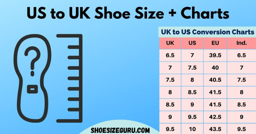 Us To Uk Shoe Size Conversion Sizing Guide Chart 1120