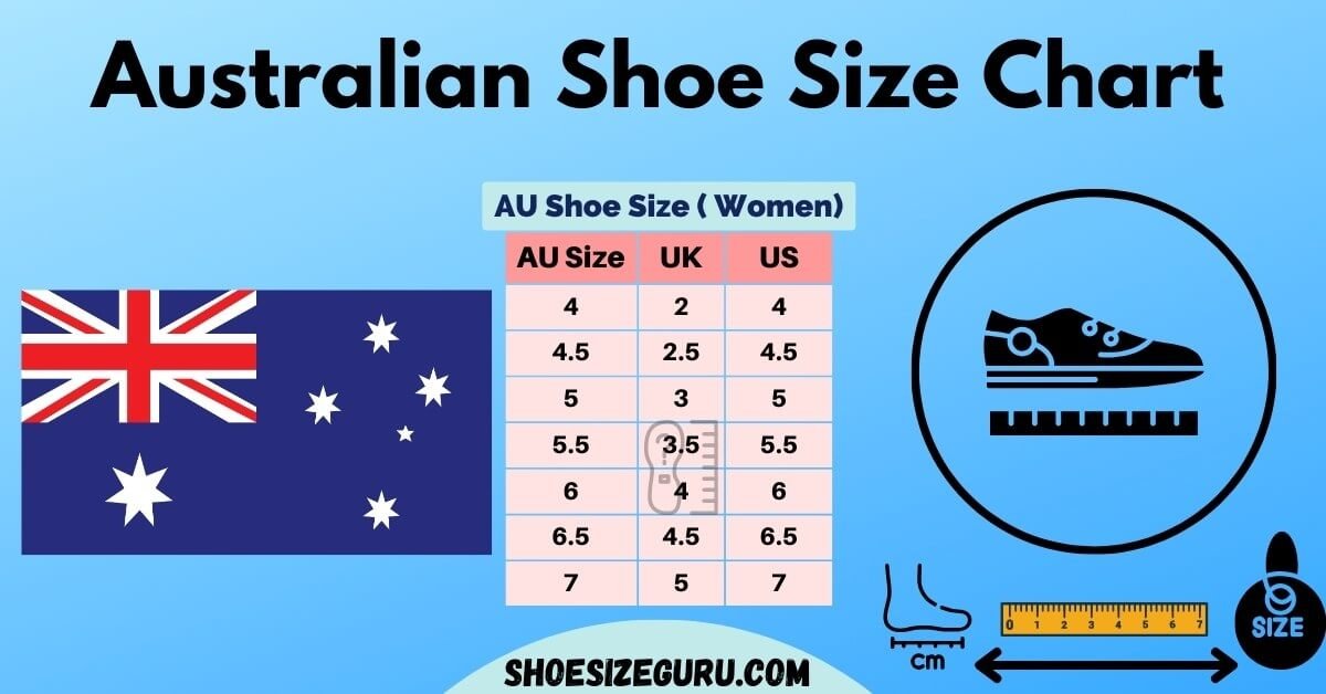 Australian Shoe Size Conversion Chart US UK EU Etc 