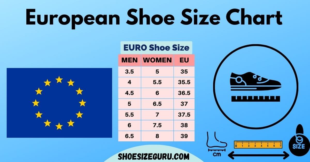 European Shoe Size Conversion Chart