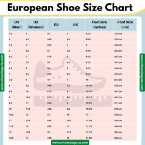 European Shoe Size Conversion Chart » US | UK | Philippines