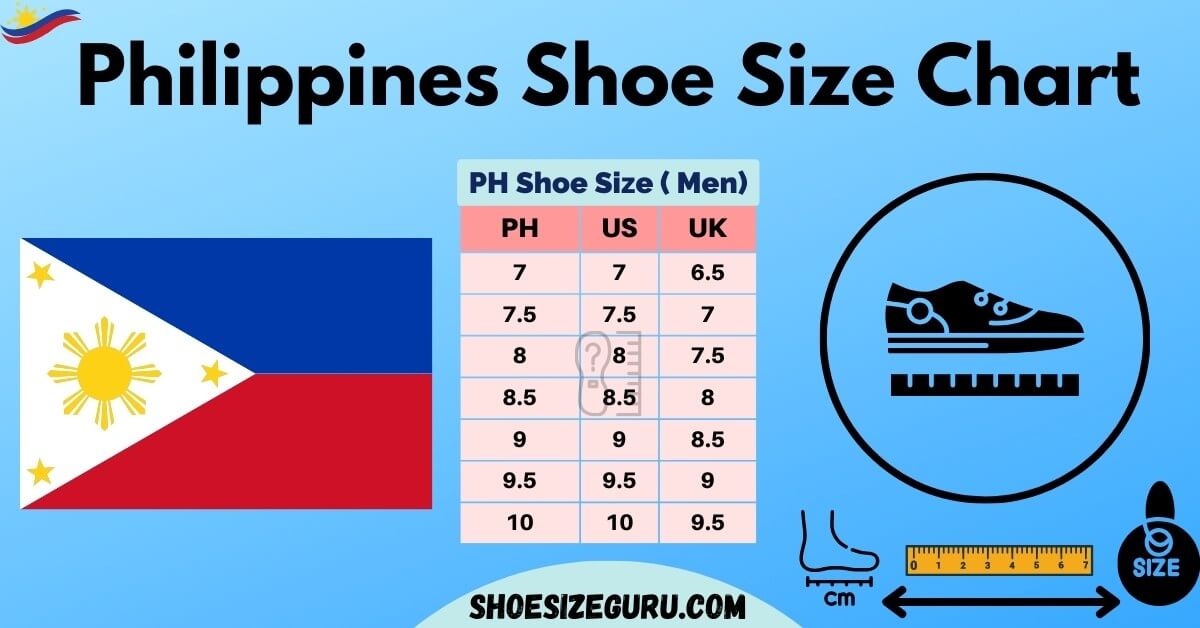 Philippines shoe size conversion chart